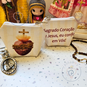 PORTA TERÇOS - SAGRADO CORAÇÃO DE JESUS