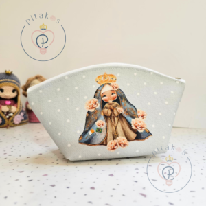 Necessaire modelo pastel Nossa Senhora Aparecida