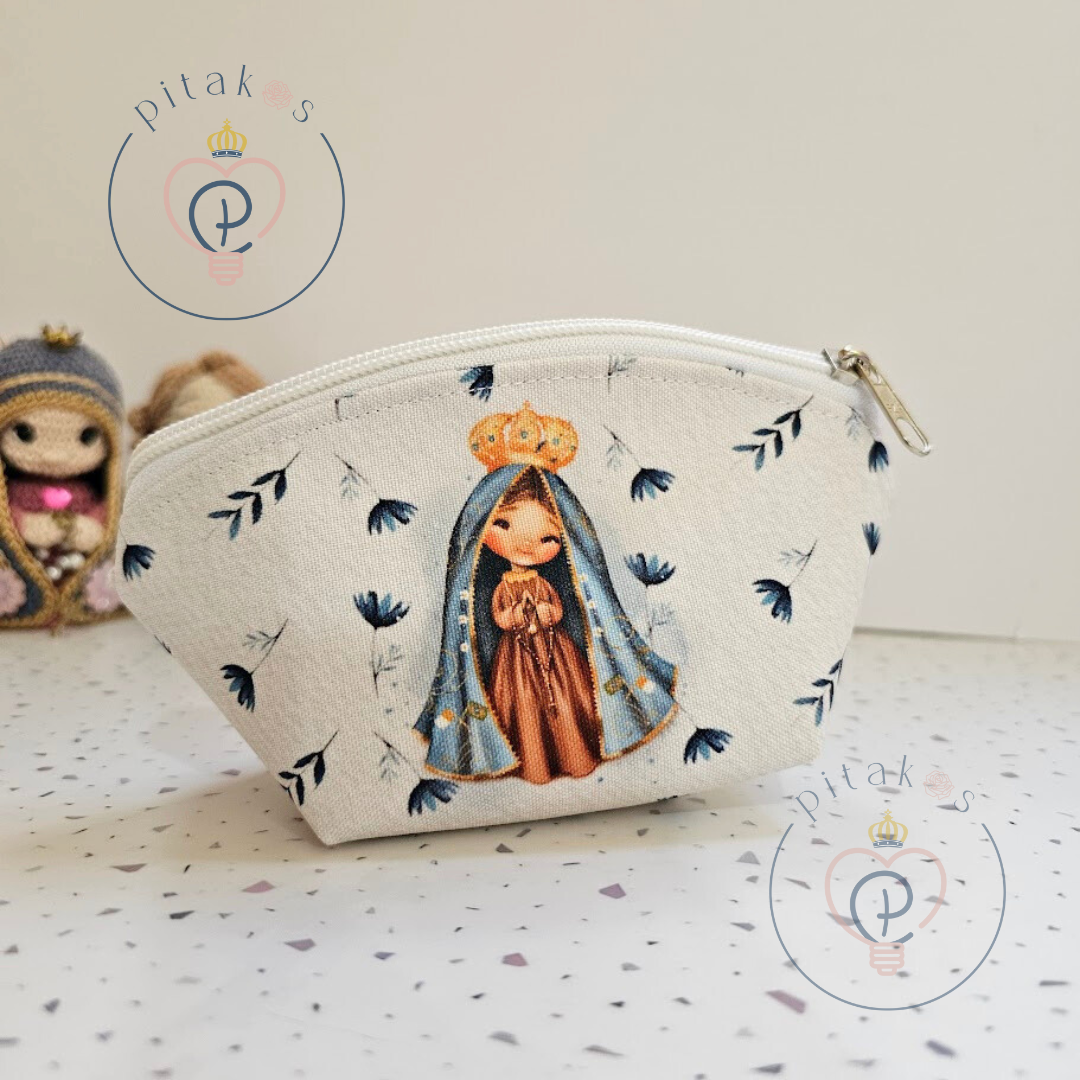 Necessaire modelo pastel Nossa Senhora Aparecida