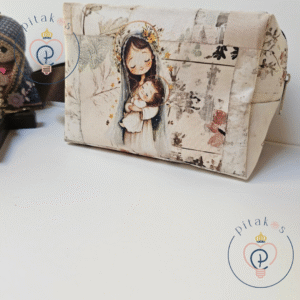 Necessaire box G - com alça Maria e Jesus