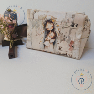 Necessaire box G - com alça Maria e Jesus