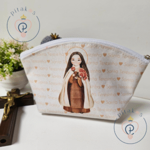 Necessaire pastel - Santa Teresinha
