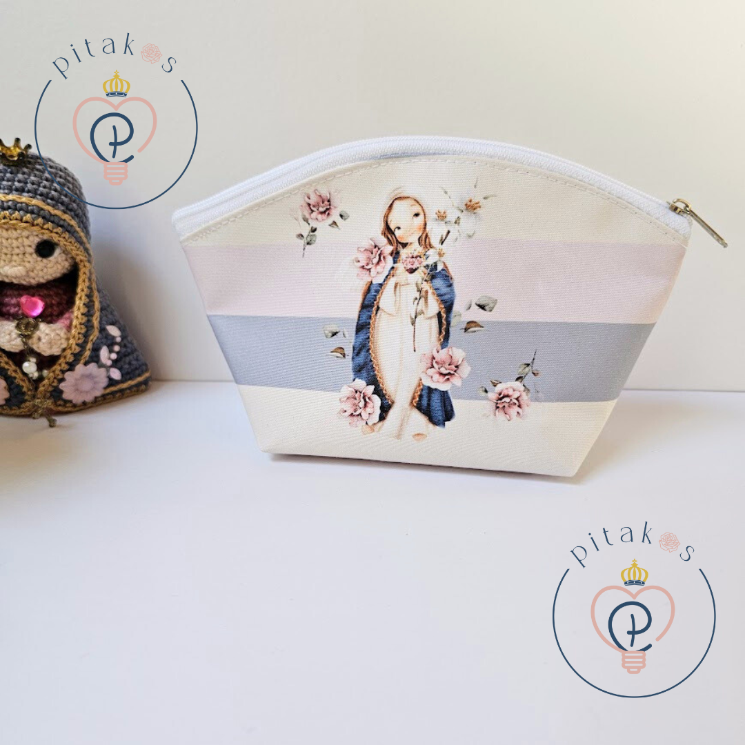 Necessaire pastel - Imaculado Coração de Maria