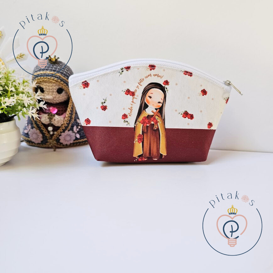 Necessaire pastel - Santa Teresinha - Imagem 3