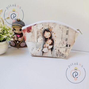 Necessaire pastel - Maria e Jesus menino