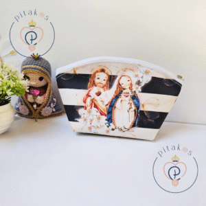Necessaire pastel - Sagrado Coração e Imaculado Coração