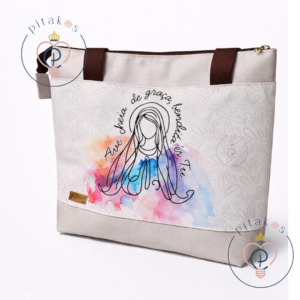 Bolsa máxi ou tradicional - Nossa Senhora (Ave Maria)