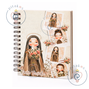 Caderno A5 ou universitário - Santa Teresinha