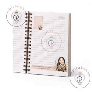 Caderno A5 ou universitário - Santa Teresinha