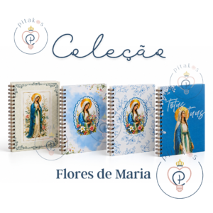Caderno flores de Maria