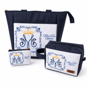 Kit Maria -  Totus tuus Marie azul marinho