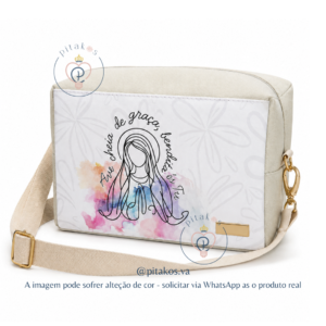 Bolsa box - transversal alça regulável Nossa Senhora Ave Maria