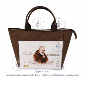 Bolsa Versátil São Padre Pio – Bolsa Católica Feminina